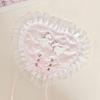 Heart Shaped Lace Coasters Non-Slip Insulated Cotton Drink Mats Cute Decor for Coffee Bar Housewarming Gift for Women