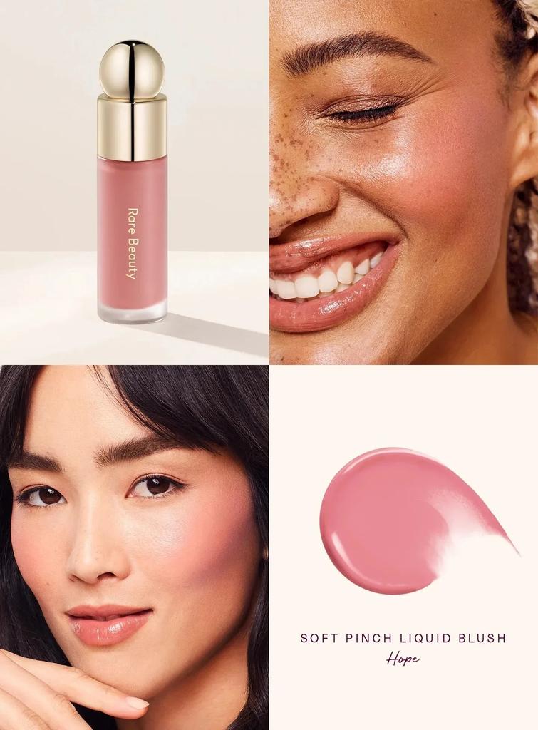 Rara beleza batom blush creme Grace blush líquido à prova d'água Mositure contorno facial sombra blush líquido maquiagem rechonchudo