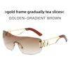 Unisex Frameless Sunglasses With Uv400 Protection For Fashion Travel And Outdoor Activities