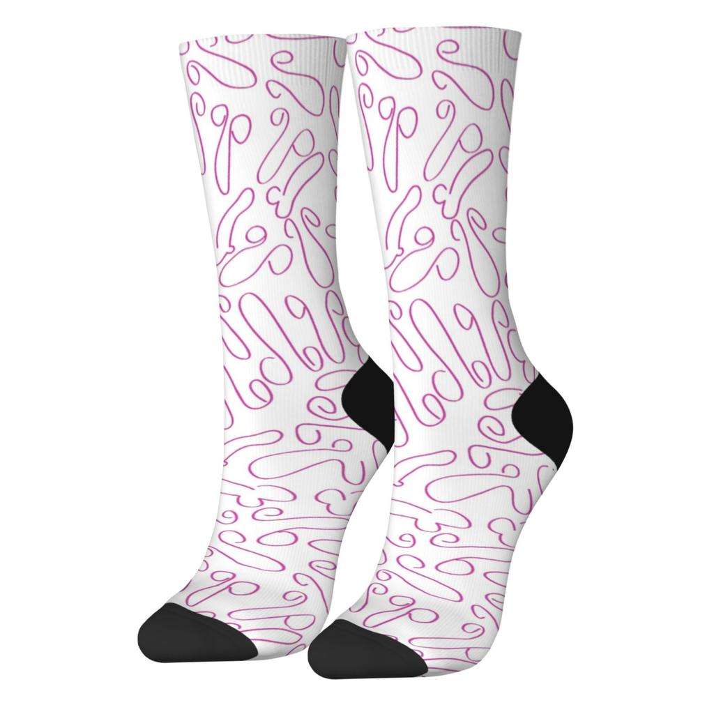 Dick's penis fashion new favorite print unisex soft skin-friendly breathable elastic Harajuku style daily wear medium soc socks
