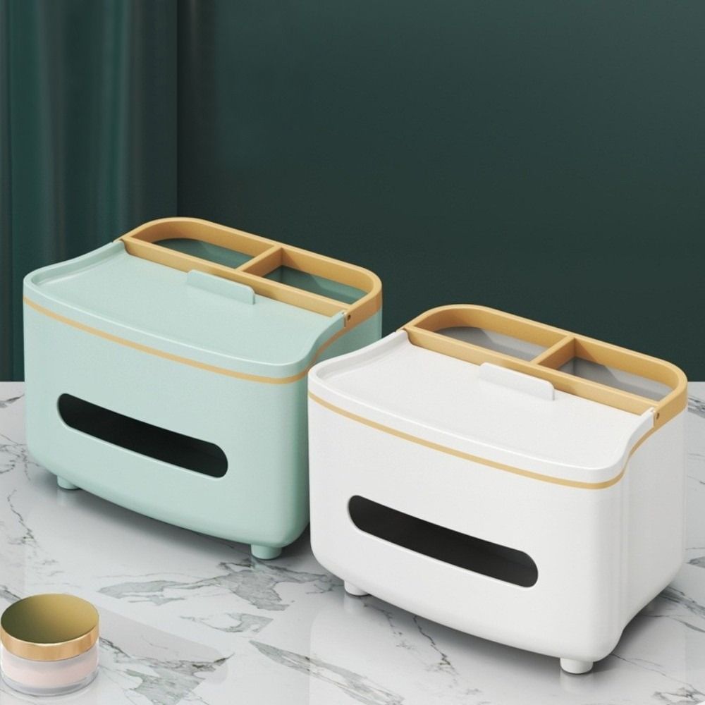 High Quality Multifunctional Tissue Box Light-Luxury Nordic Style Napkin Holder Sundries Storage Box Home Office Use