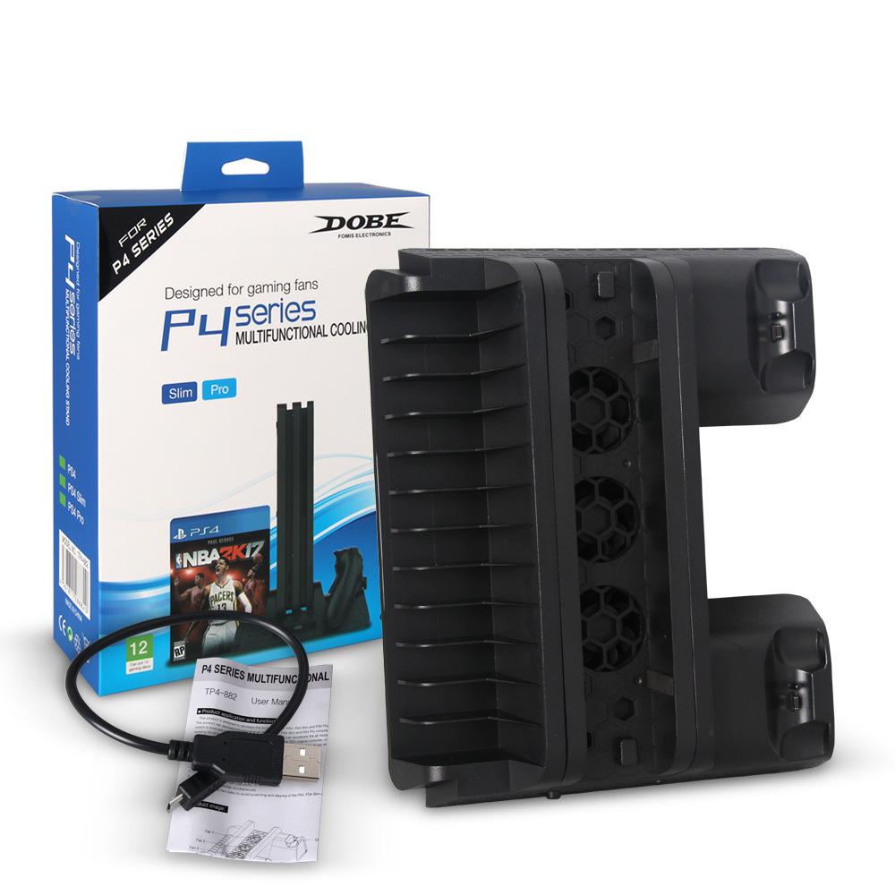 Standlüfter zur Unterstützung von Sony Play Station PS4 Pro Slim Konsole Playstation PS 4 Spielcontroller Kühler Zubehör Kühlsteuerung