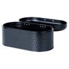 Bread Bin for Bread Rolls Metal Black Kitchen