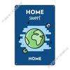 Home Sweet Home Metal Sign Pub Mural Painting Pub Wall Mural Tin Sign Poster