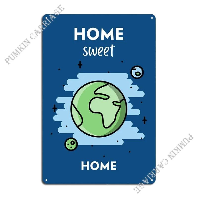 Home Sweet Home Metal Sign Pub Mural Painting Pub Wall Mural Tin Sign Poster