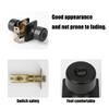 Sophisticated Matte Black Door Handle With Lock and Key Craft for Zinc Alloy Materials Bedroom and Bathroom Use