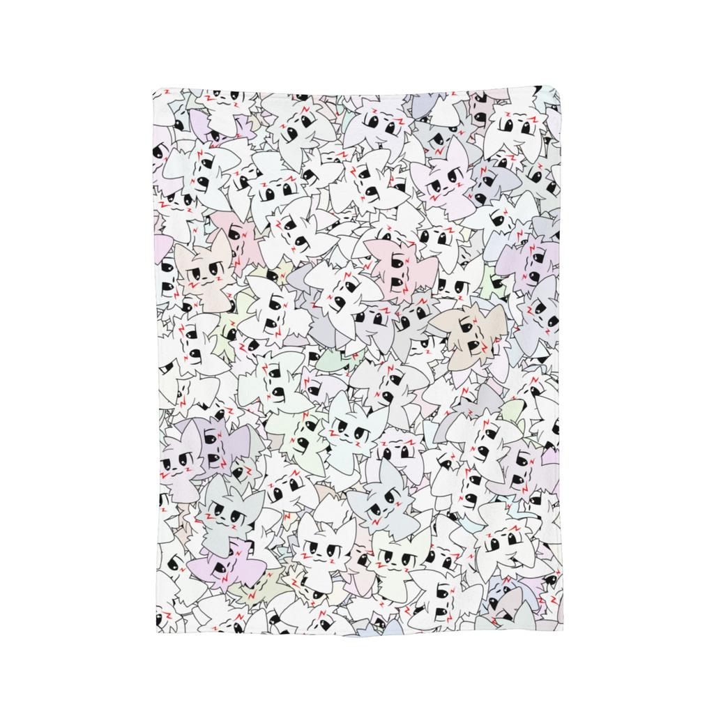 Boykisser Silly Cat Cartoon Blanket Fleece Spring Autumn Multi-function Ultra-Soft Throw Blanket for Bed Travel Rug Piece