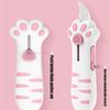 Retractable Cat Paw Utility, Cute Utility, Multi-Purpose Packing, Women's Box Cutter, Women's Portable Retractable Cat, Gift Bottle Opener (pink)