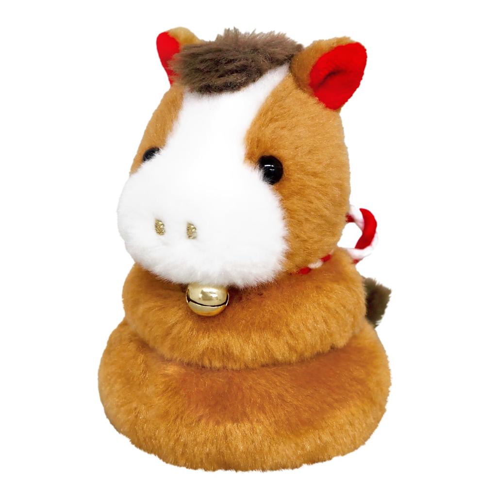 Sanei Boeki 2026 Zodiac Umamochi (Brown) W7 X D6.5 X H10cm Plush Toy