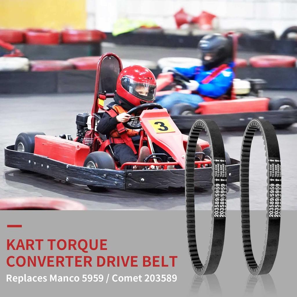 3 Pack Of Drive Belt For 30 Series Go Kart Torque Converter Drive Belt Replaces Manco 5959 / Comet 203589