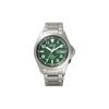Seria PROMASTER ceas pentru bărbați cu control radio, calendar cu disc verde, energie solară, Quartz, curea din oțel, cadran verde PMD56-2951
