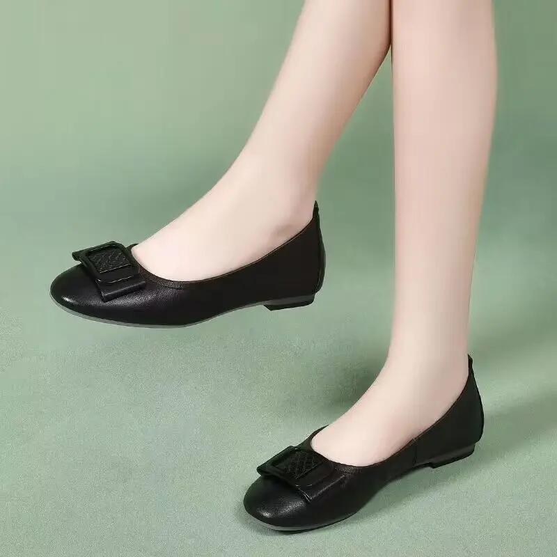 Fashion Shallow Green Ladies Footwear Moccasins Elegant Party Quick Delivery High Quality Fashion Casual Stylish Y2k Women's Flat Shoes