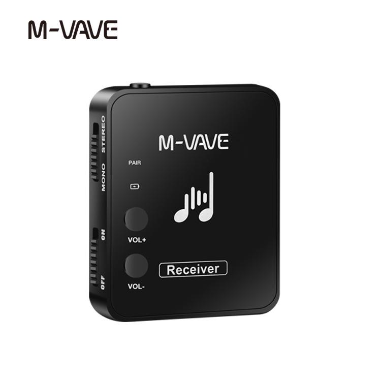 M-vave WP-10 Wiederaufladbarer 2,4G Kabelloser Ohrhörer-Monitor mit Sender & Empfänger
