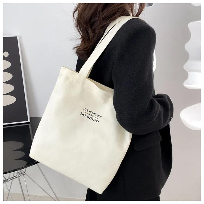 Women Canvas Tote Casual Shoulder Work Bag Large Capacity Top Handle Bag Multifunction Big Shopping Handbag