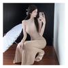 Black High-Neck Halterneck Sleeveless Bodycon Maxi Dress