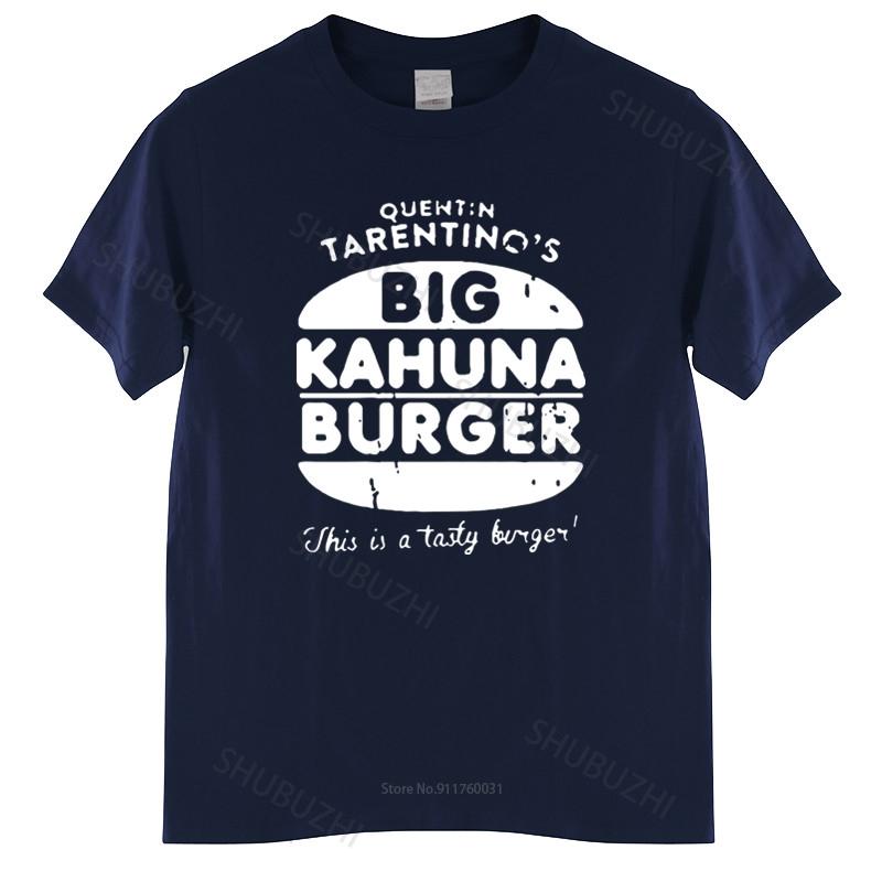 Unisexs luxury cotton T shirt Pulp Fiction  Big Kahuna Burger  Cult Film TShirt Loose tops for him plus size teeshirt S