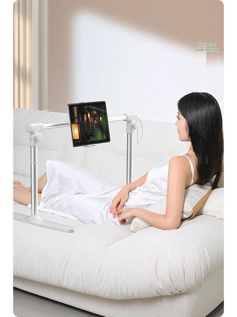 Adjustable Multi-Angle Bed Phone & Tablet Stand - Perfect for Drama Watching and Bedside Use.