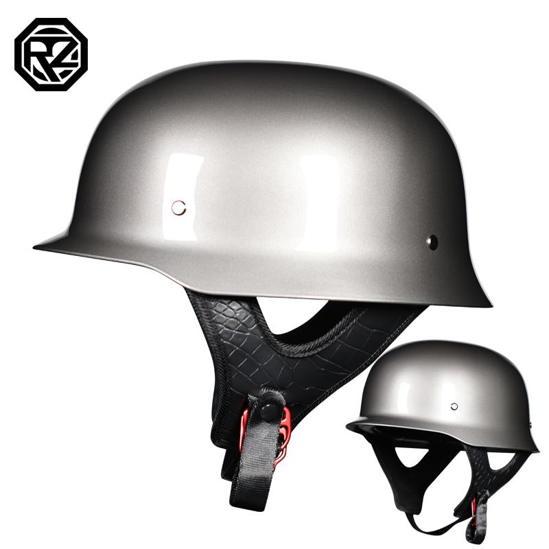 Motorcycle Retro Helmet World War II German-style Steel Helmet ABS Cruising Half Helmet