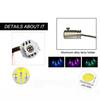 9 in 1 RGB LED Optical Strip Light Bluetooth App Control 12V Car Styling