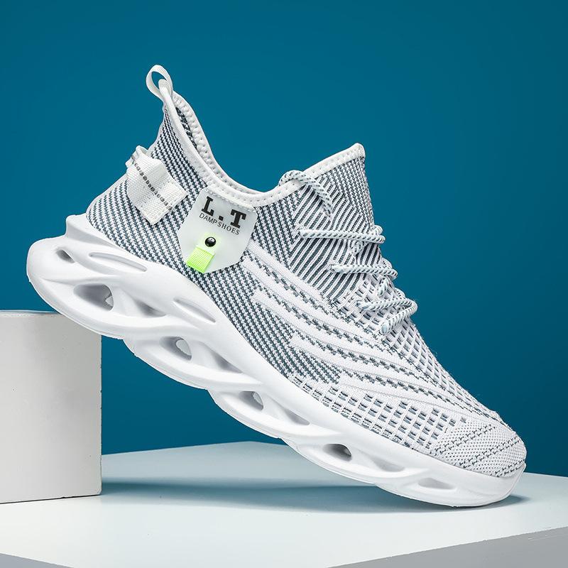 

Men s shoes spot new mesh casual sports shoes men s breathable fly-woven twist sole large size shoes running shoes 39