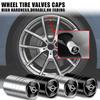 4Pcs Car Wheel Tire Valve Caps Air Stem Tyre Plug Accessories For Mini Cooper One S JCW F54 F55 F56 F57 F60 R55 R56 R57 R60 R61