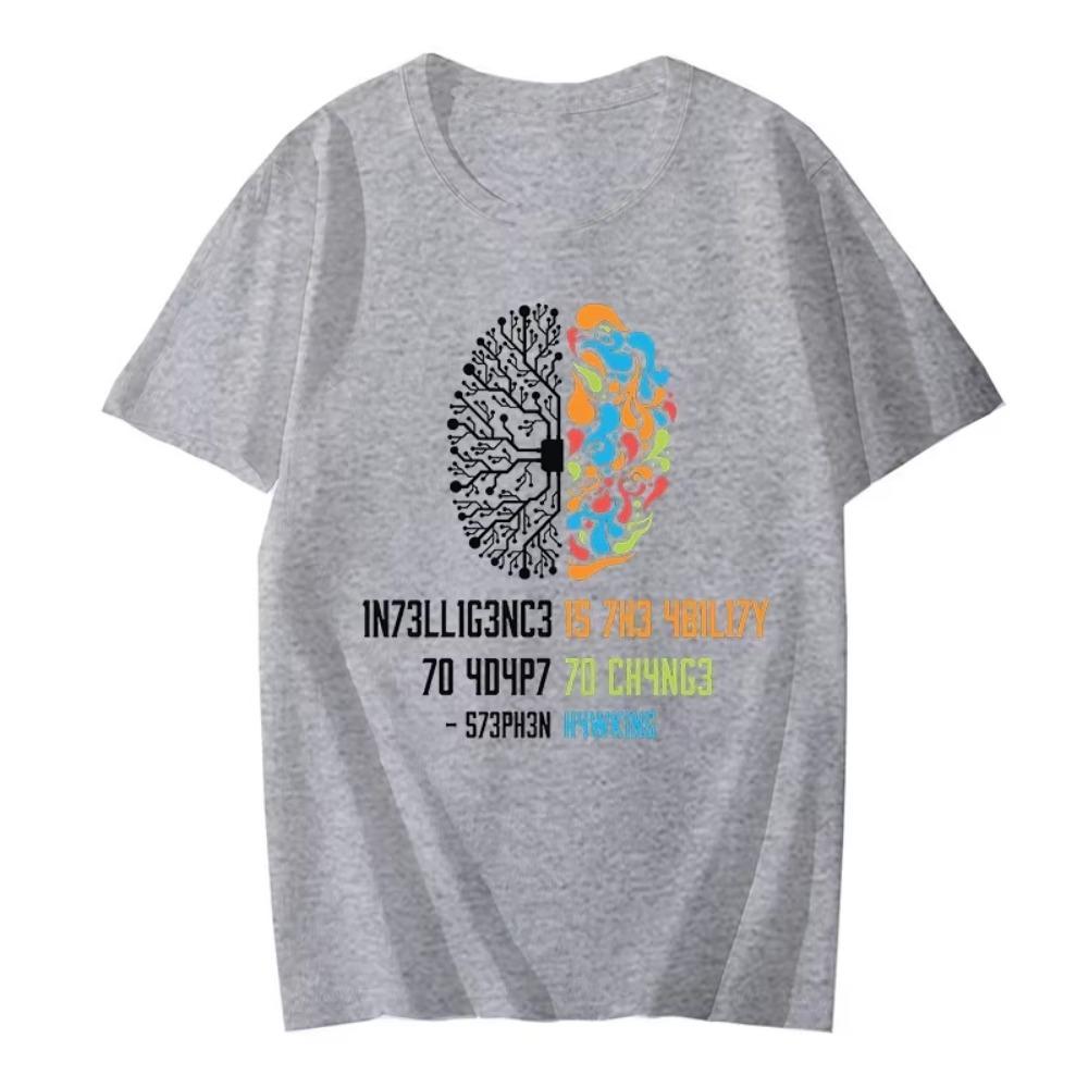 Oblečení pro muže Tričko Inteligence je schopnost přizpůsobit se změně Vědecké tričko Dárek Ženy Muži Klasická trička pro muže