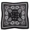 Dameskjerf 70cm Svart Hip Hop Bandana Tørkle Paisley Trykt Hijab Hodeplagg Håndledd Hårpynt Firkantede Skjerf Trykk Lommetørkle