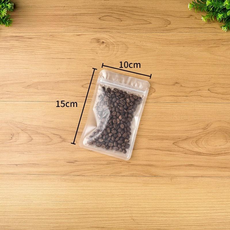 Frosted Transparent Plastic Bag Waterproof Flat Bottomed Self Sealing Pouchs Used for Jewelry Mobile Phone Accessories Candy Snacks Tea Storage Bags