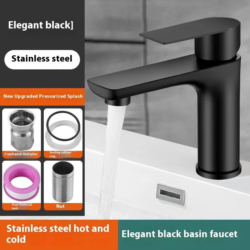 

Angle Adjustable Faucet Kitchen Blender Stainless Steel Sink Water Hot And Cold Gun Bathroom Washbasins Mixer Gray/black Kitchen чёрный