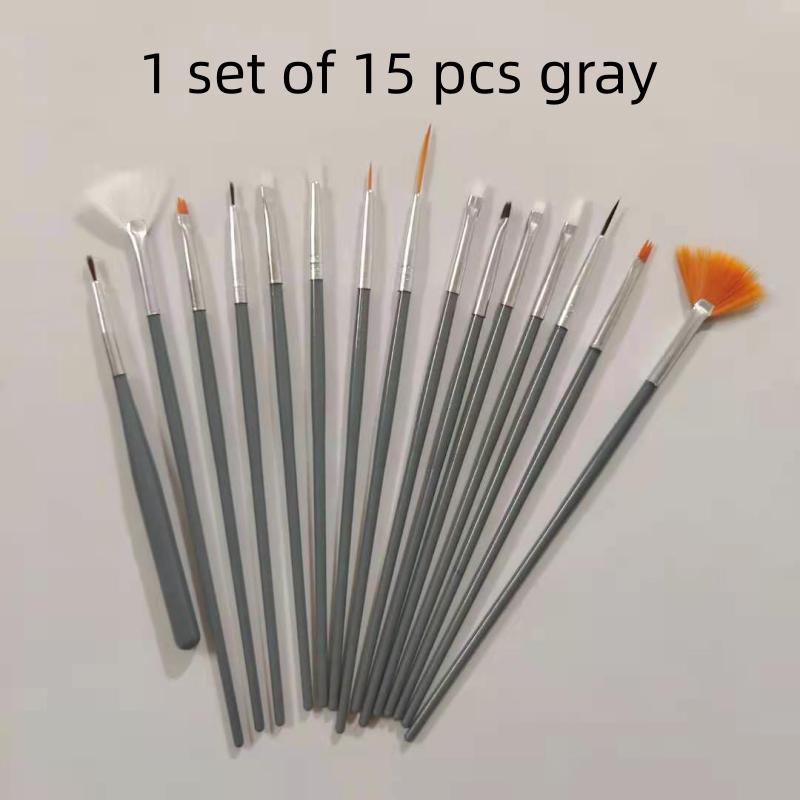 15pcs Professional Nail Art Brush Set Design Tip Acrylic UV Gel Lines Painting Drawing Carving Dotting Pen DIY Manicure Tool