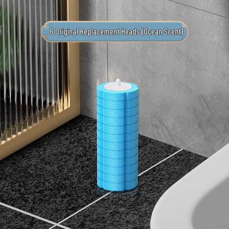 Toilet Brush Set with Flip Cover and Base - Bathroom Cleaner