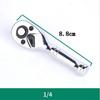 Short Handle Drive Stubby Ratchet Spanner Two-way Ratchet Socket Wrench  Hand Tools
