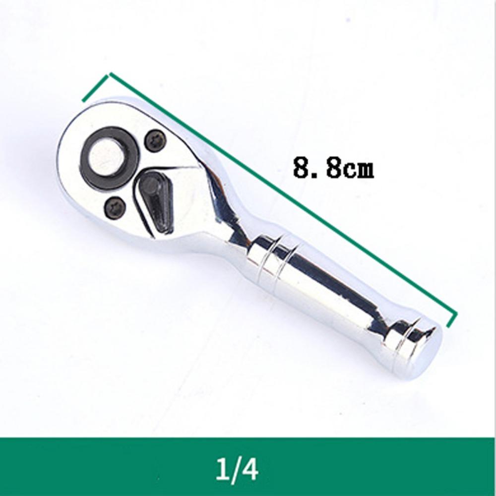 

Ключ-трещотка с короткой рукояткой, торцевой, двухсторонний, инструмент для авторемонта 1/4