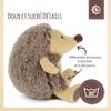 Peluche - bieco - hérisson bébé - doux - sécurisé - 12 cm