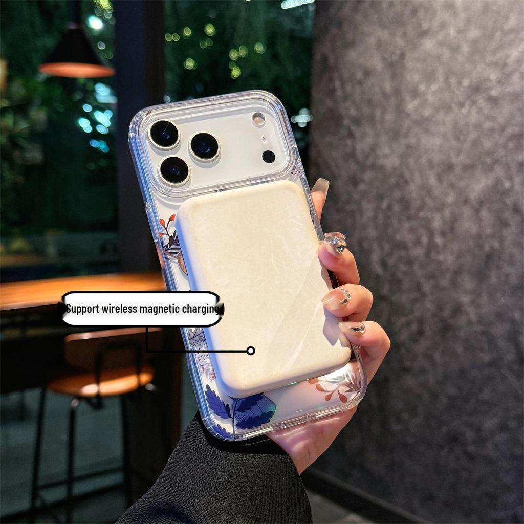 Chinese Style Floral Magnetic Case for iPhone 17 Pro Max
