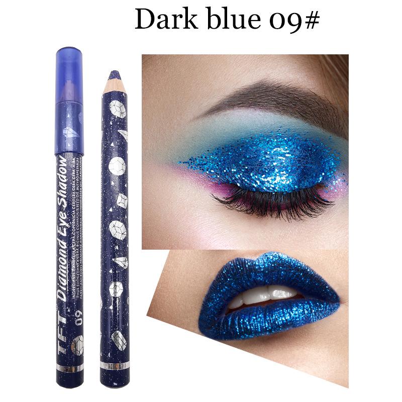 Fashion Long Lasting Waterproof Glitter Pigment Colored Eyeliner Eye Shadow Eye Makeup Cosmetics