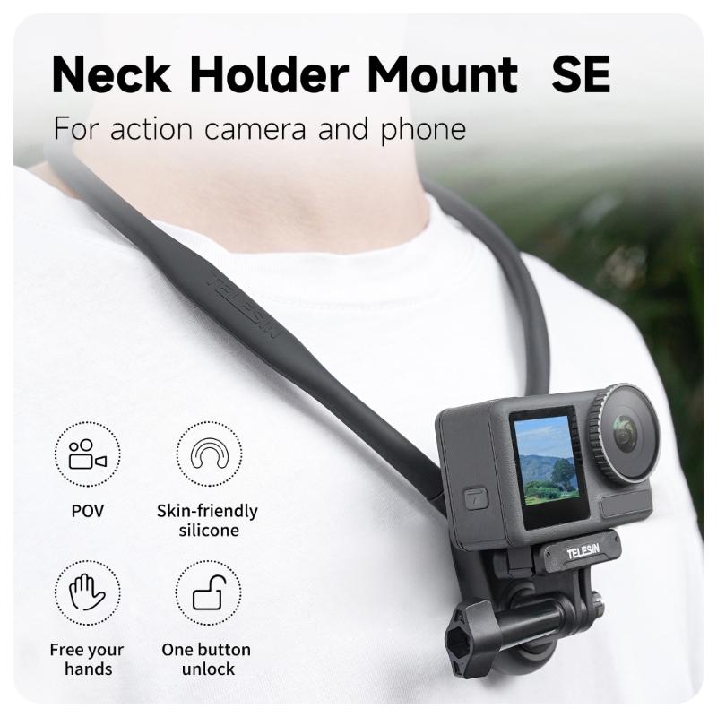 POV Neck Hold Mount Chest Mount for 11 10 9 8 7 6 5 Insta360 Action Silicone Action Camera Accessories