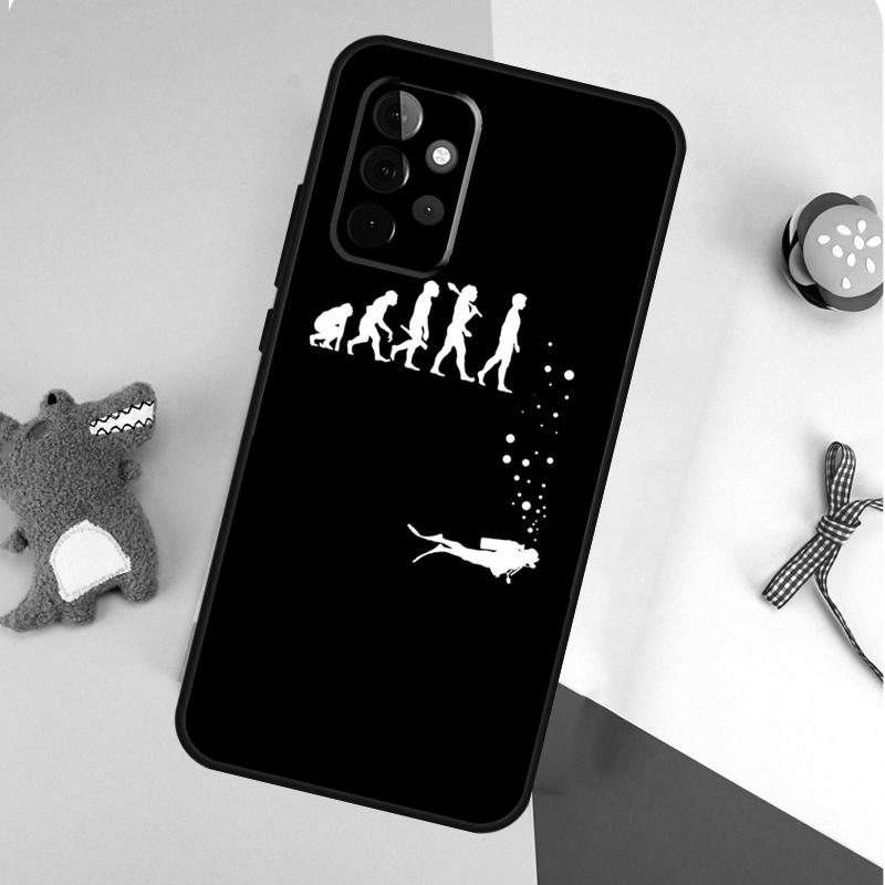 Diver Down Scuba Flag For Samsung Galaxy A53 A33 A13 A54 A34 A14 A55 A35 A15 A05 A06 A16 A22 A32 A52 Phone Case
