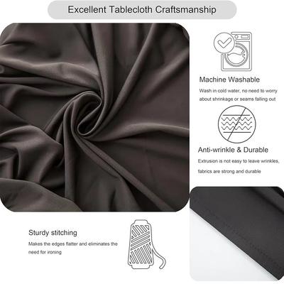 1Pcs Spandex Rectangular Tablecloth Elastic Fitted Stretch Table Cloth 6FT Washable Patio Table Cover