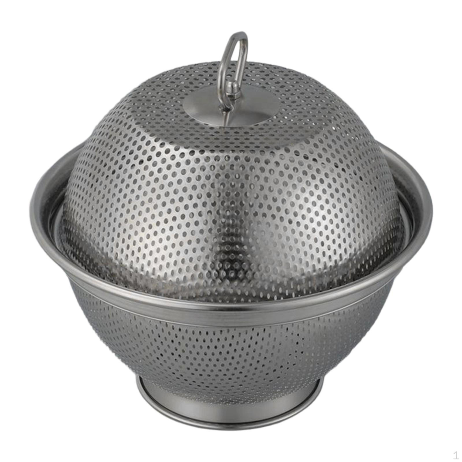 

Дуршлаг с крышкой, Таз для мытья овощей, Большой объем, Практичный, Портативный, Универсальный, Поднос для фруктов Small