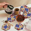 Diamond Painting Wooden Coasters Diy Landscape Art Set For Home Decor And Gift