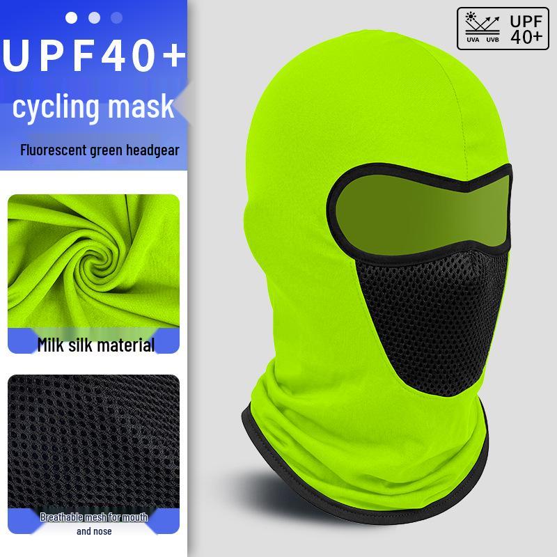Herren Eis-Seide Vollgesichts-Motorrad-Sportmaske - Winddicht & Sonnenschutz Halsbekleidung