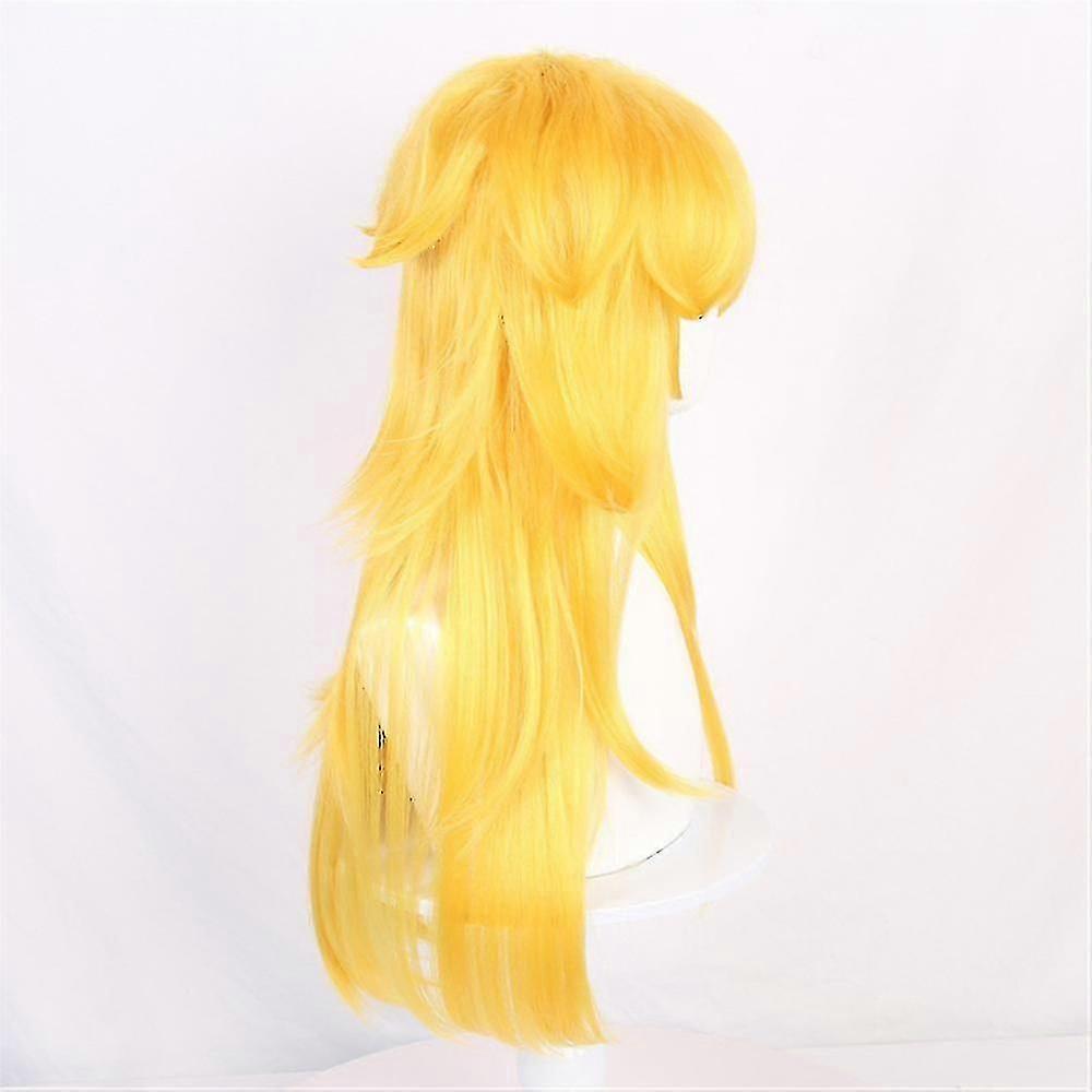 Halloweenské potřeby Super Mario Bros. Princezna Peach Parukový Cosplay Princezna Houbička Syntetické Vlasy Dlouhé Vlnité Blond Paruky