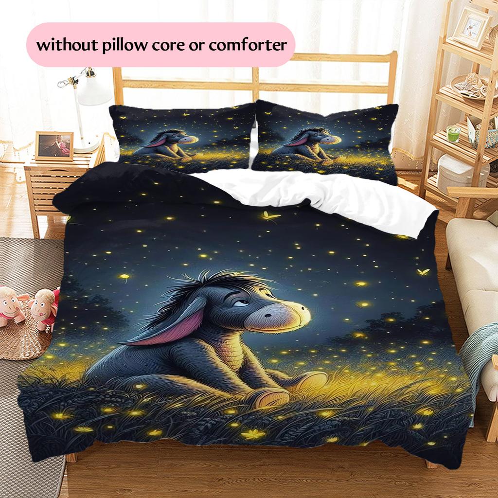 Eeyore and Tigger & Winnie The Pooh Print Bedding Set, Warm and Cozy, The Perfect Choice To Decorate A Child's Bedroom.