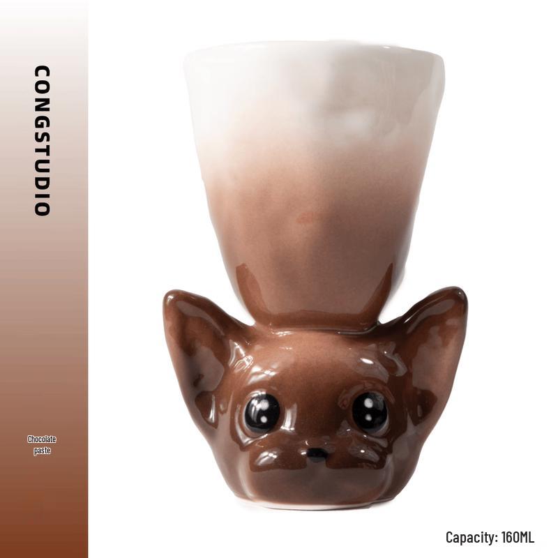 CONGSTUDIO Cute Cat Handmade Ceramic Cup