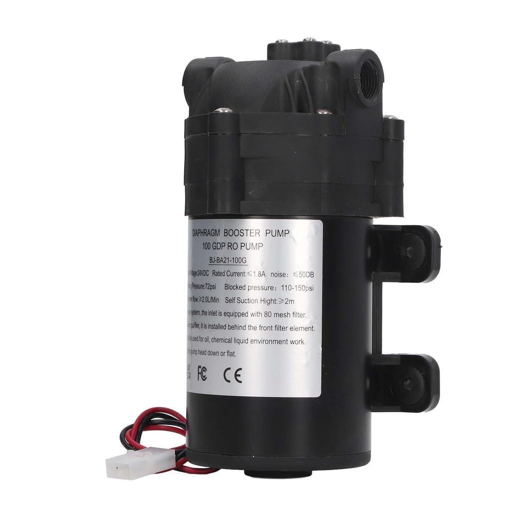 Pompă Booster cu Diafragmă DC24V 60W 100G Filet Interior G38 Pompă Autoamorsantă cu Adaptor