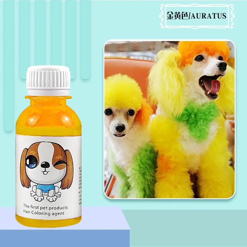Pet Dye Dyeing Paste Dog Long Lasting Dyeing Paste Poodle Bichon Colored Stain Remover Powder 100ML