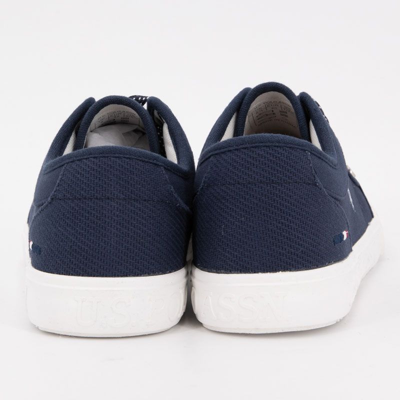 US POLO Men's Medieval Canvas Sneakers with Striped Laces