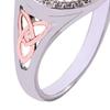 Women Ring Handmade Wizard Knot Finger Ring with Cubic Zirconia Spiritual Guidance Ring Statement Jewelry Gift