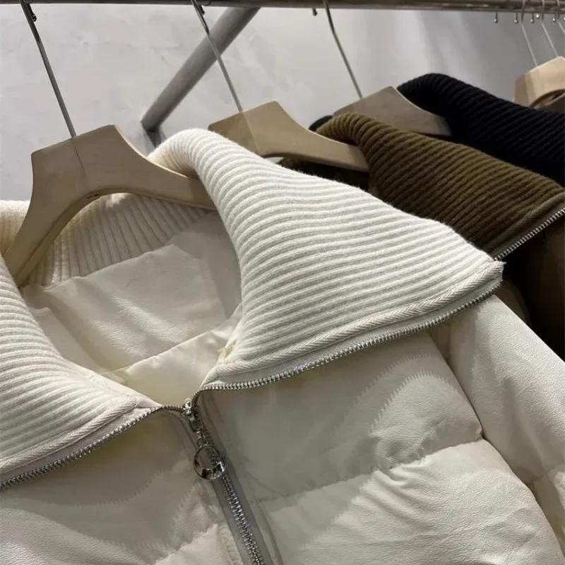 Coats for Women Winter Cotton Jacket Lapel Collar Thickened Velvet Windbreaker Loose Casual Coat Top